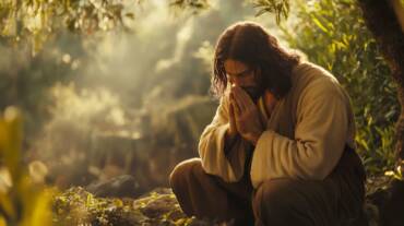 Jesús orando en el jardin