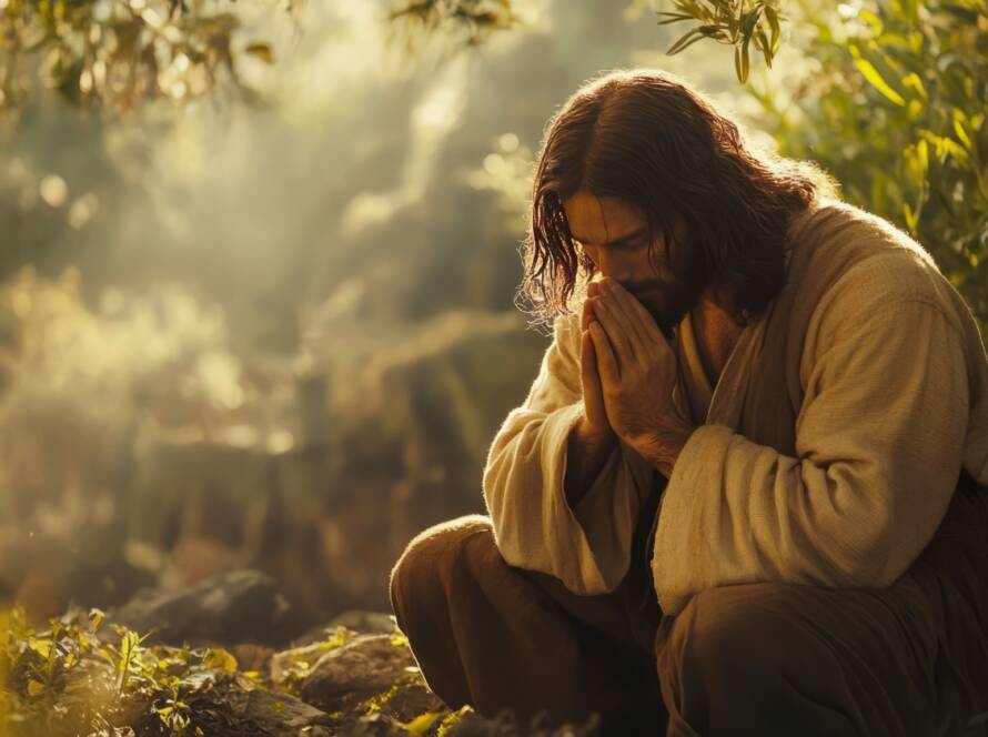 Jesús orando en el jardin