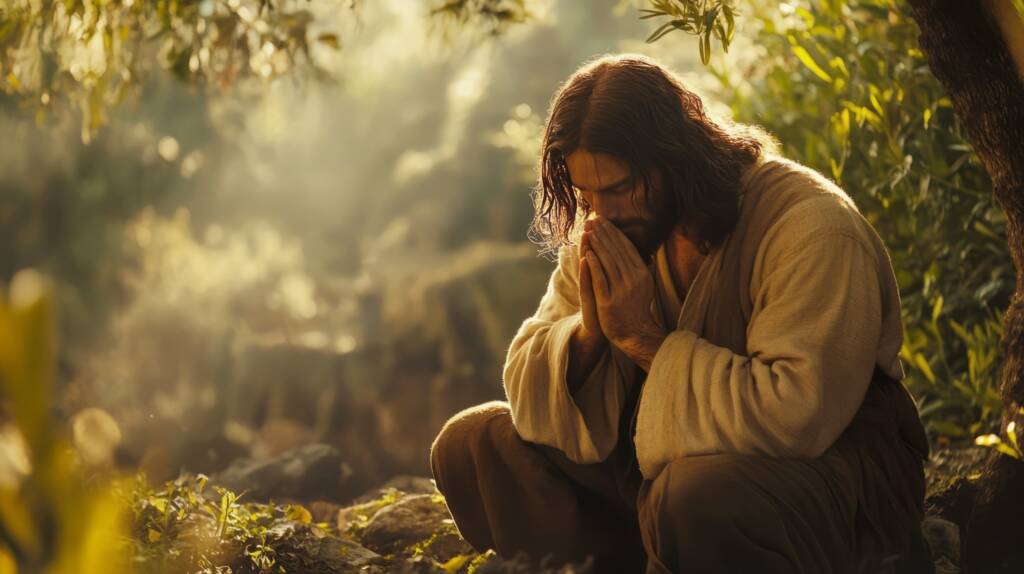 Jesus orando en Getsemane