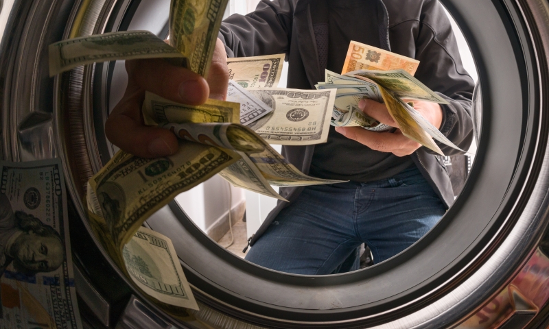 laundering money