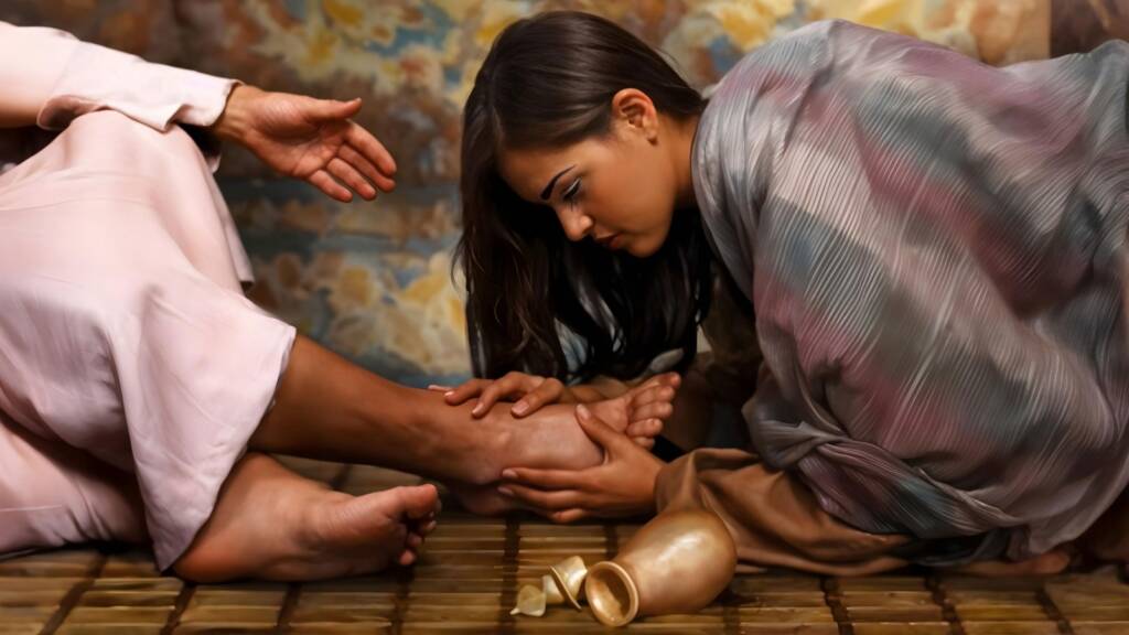 La uncion de Jesús en Betania