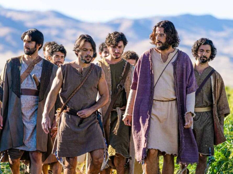 Los apostoles con Jesus