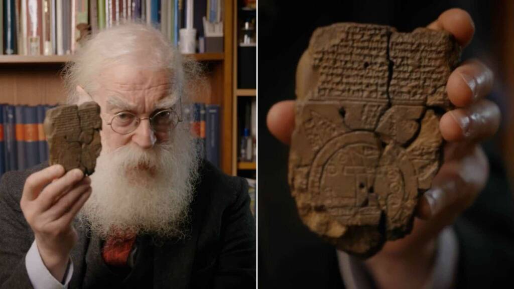 Mapa antiguo que incluia el arca de Noe.